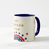 Mug Conception géométrique audacieuse du 4 juillet (Devant droit)