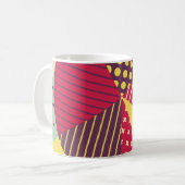 Mug Conception géométrique colorée Abstraite (Devant gauche)