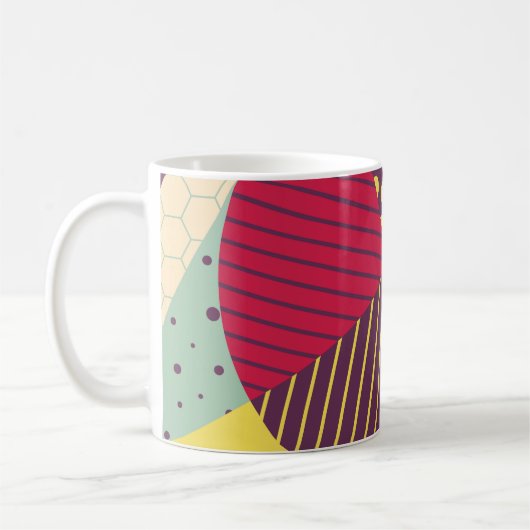 Mug Conception géométrique colorée Abstraite (Gauche)
