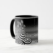 Mug Conception géométrique combinée des champignons ma (Devant gauche)