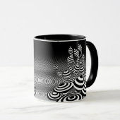 Mug Conception géométrique combinée des champignons ma (Devant droit)