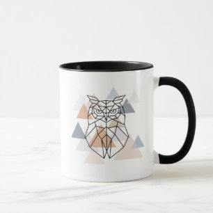 Mug Conception géométrique de hibou
