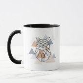 Mug Conception géométrique de hibou (Gauche)