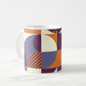 Mug Conception géométrique de style rétro (Devant gauche)