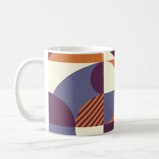 Mug Conception géométrique de style rétro (Gauche)