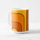 Mug Conception géométrique de style rétro MCM 1970 (Devant gauche)