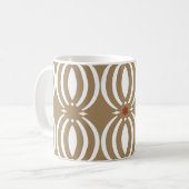 Mug Conception géométrique des lignes vintages (Devant gauche)