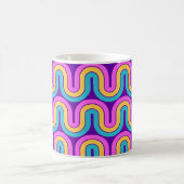 Mug Conception géométrique des ondes de dégradé des an (Centre)