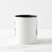 Mug conception géométrique du logo de hibou (Centre)