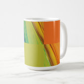 Mug Conception géométrique et colorée monogramme (Devant droit)
