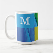 Mug Conception géométrique et colorée monogramme (Gauche)