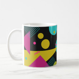 Mug Conception géométrique Memphis des années 80 rétro