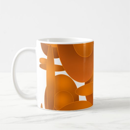 Mug Conception Géométrique Rétro Moderne (Gauche)