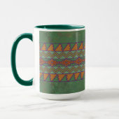 Mug Conception géométrique verte de l'armoise du Sud-O (Gauche)