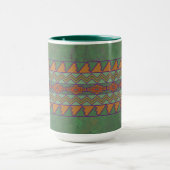 Mug Conception géométrique verte de l'armoise du Sud-O (Centre)