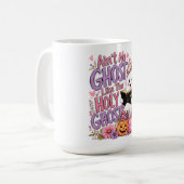 Mug Conception graphique de Halloween chrétien (Devant gauche)