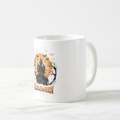 Mug Conception graphique de maison hantée de la lune c (Devant droit)