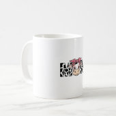Mug Conception graphique de maman vache mignonne arc_1 (Devant gauche)