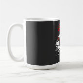 Mug Conception Graphique de Silhouette de Baseball – F (Gauche)