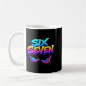 Mug Conception graphique Six Sept drôle 67 6 7 Mème Ma (Gauche)