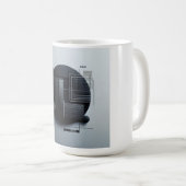 Mug Conception graphique sombre moderne (Devant droit)