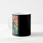 Mug Conception Graphique Thème Rétro J'adore Badminton (Devant gauche)