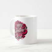 Mug Conception Heureuse Sainte-Valentin à la main (Devant gauche)