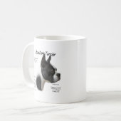 Mug Conception historique de Boston Terrier (Devant gauche)