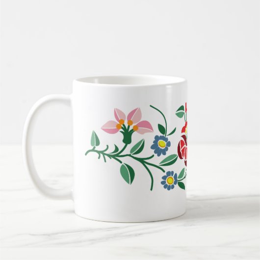 Mug Conception hongroise de broderie de Traditonal (Gauche)