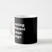 Mug Conception Humaine Différente Étonnante - Fierté T (Devant gauche)