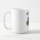 Mug Conception humoristique de président de sieste con (Gauche)