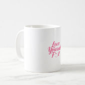 Mug Conception Inspirationnelle d'amour-propre (Devant gauche)