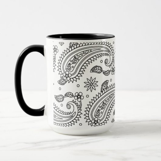 Mug Conception inspirée de Paisley (Gauche)