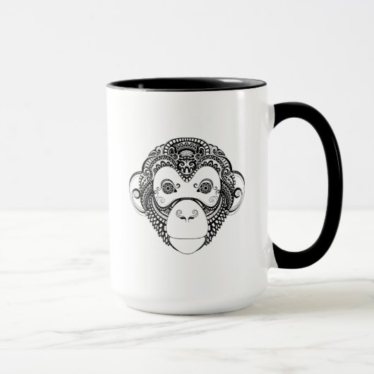 Mug Conception inspirée de singe (Droite)
