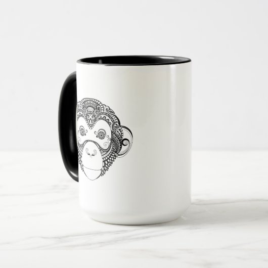 Mug Conception inspirée de singe (Devant gauche)