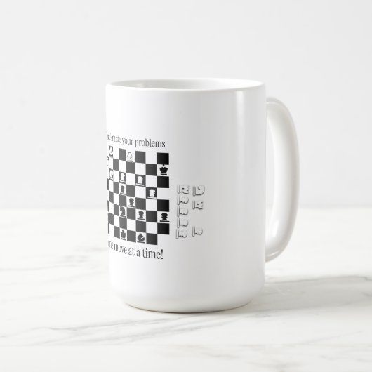 Mug Conception Inspirée des Échecs Classiques (Devant droit)