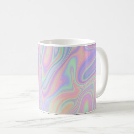 Mug Conception iridescente liquide abstraite de (Devant droit)