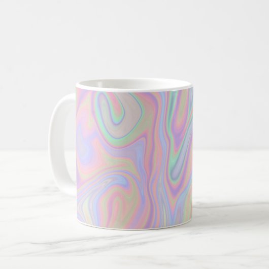 Mug Conception iridescente liquide abstraite de (Devant gauche)
