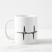 Mug Conception irlandaise de battement de coeur de (Gauche)