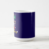 Mug Conception joyeuse de Noël avec cloche, arbres (Centre)