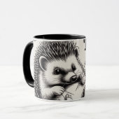 Mug Conception : "Le Hérisson - Le Tailleur de la Natu (Devant gauche)