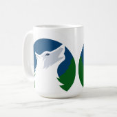Mug Conception Loup Hurlant Pleine Lune (Devant gauche)