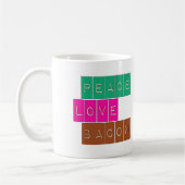 Mug Conception lumineuse de couleurs de lard d'amour (Gauche)
