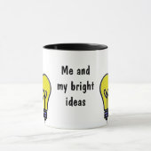 Mug Conception lumineuse d'idées d'ampoule (Centre)
