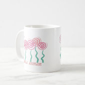 Mug Conception lunatique auxiliaire de fleurs de (Devant gauche)