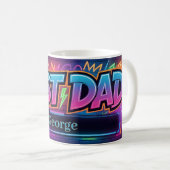 Mug Conception "MEILLEUR PÈRE" avec espace réservé pou (Devant droit)