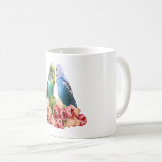 Mug Conception mignon et perruche (Devant droit)