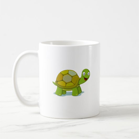 Mug Conception mignonne de l'ami de la tortue (Gauche)