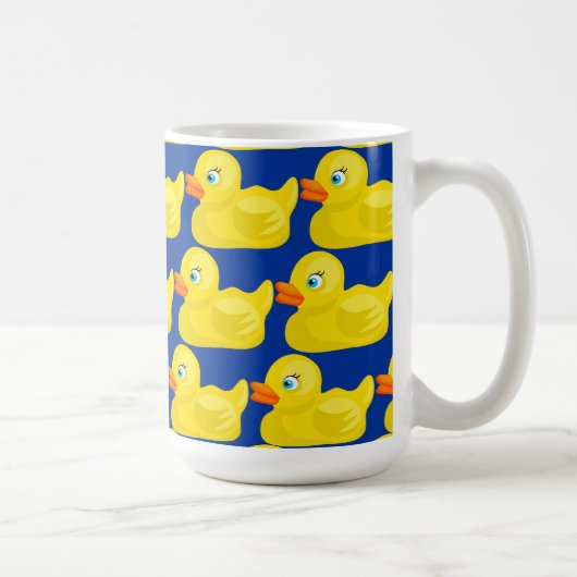 Mug Conception mignonne en caoutchouc jaune (Droite)