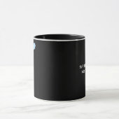 Mug Conception minimale bleue de « Je t'aime plus »  (Centre)